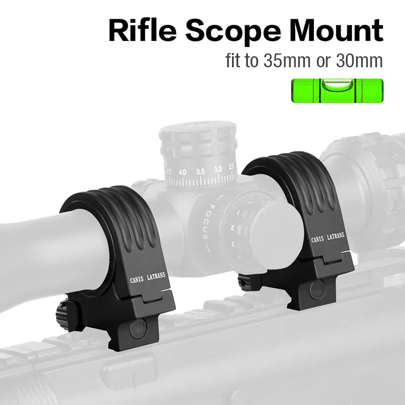 Caça riflescope 30-35mm montagem com nível de bolha cor preta picatinny conjunto de 2 CL24-0193