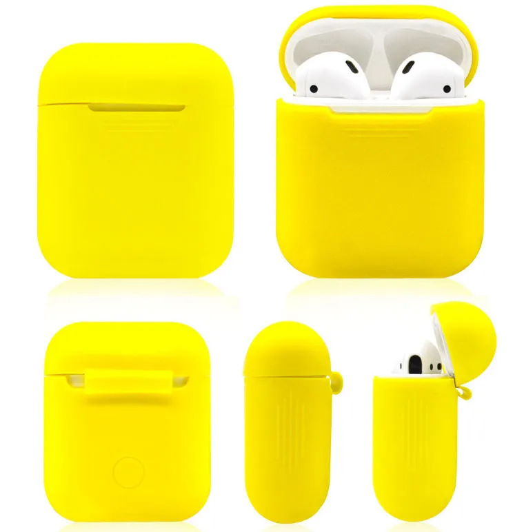Silicone Shockproof Protective Cover Case Slim Skin For Apple AirPods 2 1 Wireless Headphone Charging Case Soft TPU Pouch1200438
