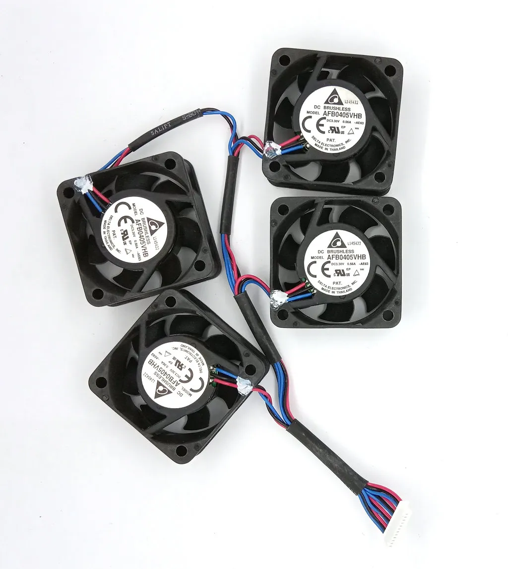 Nouveau ventilateur de refroidissement d'ordinateur d'origine Delta AFB0405VHB -AE63 DC3.3V 0.56A 40x40x15MM 1set