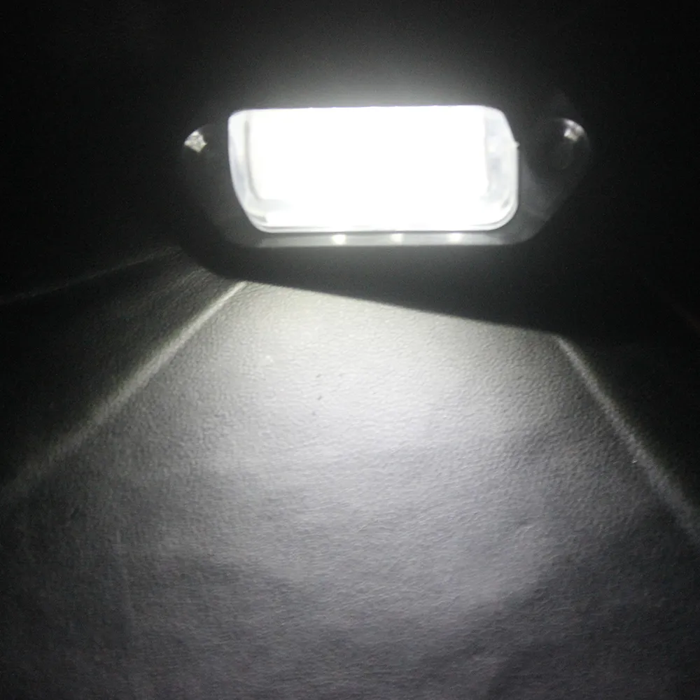 Baklykta lampa lampa lampa LED-nummer platta ljus ljuskälla 12v 1 par bilstyling för auto truck trailer lastbil 3LED