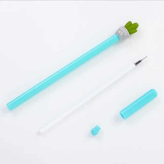 0.5mm Cute Cactus Design Black Gel Pen Ballpoint Writing Office School Supplies Children Gift WJ006