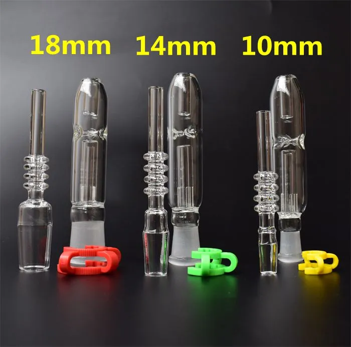 Mini Nectar Collector Kit met Quartz Tip 10mm 14mm 18mm Omgekeerde Nail mini glazen pijp Booreiland concentraat Pijpen voor Pijp