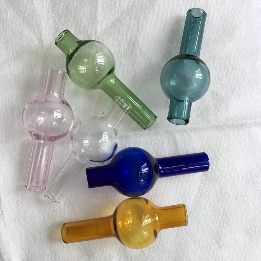 Newest Universal Colored glass bubble carb cap round ball dome for glass water pipes, XL thick Quartz thermal banger Nails