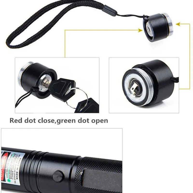 Laser 303 Long Distance Green SD 303 Laser Pointer Powerful Hunting Laser Pen Bore Sighter +18650 Battery+Charger