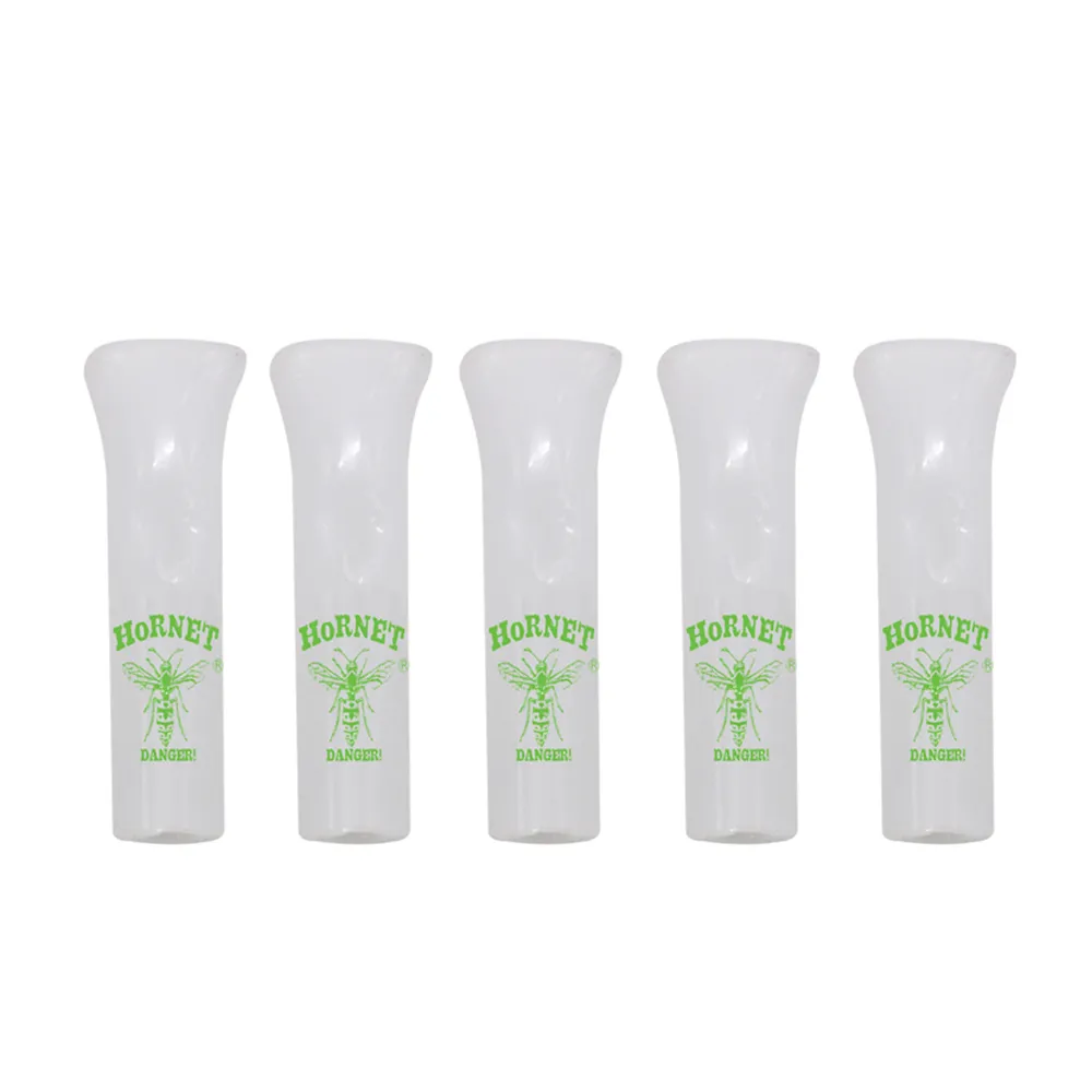 Smoke Glass Reusable Filter Tips For Tobacco Dry Herb Rolling 36mm Length Cigarette MouthTips Flat Round Head mixed color