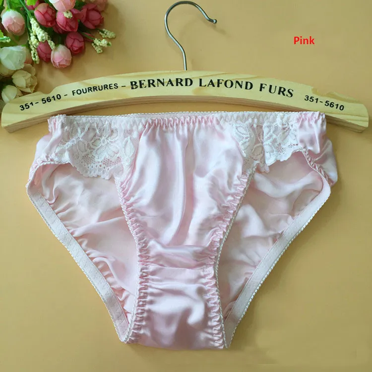 Soft Silk Underwear With Lace