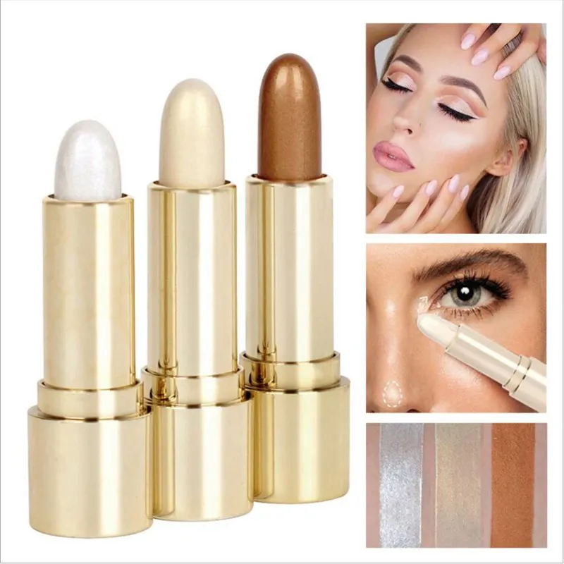 DHL Handaiyan Face Makeup Foundation Highlighter Stick Concealer Cream Shimmer Illuminating Highlight Shimmer Contour Bronzing Cream 120 st