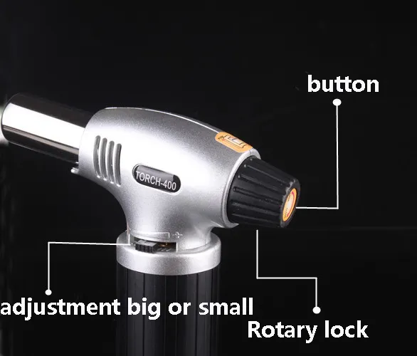 1300C Butane Scorch Torch Jet Flame Zapalniczki Szef kuchni Gotowanie Regulowany Płomień Kuchnia Lżejszy Pistolet Sprayowy Narzędzie Piknikowe WX9-646