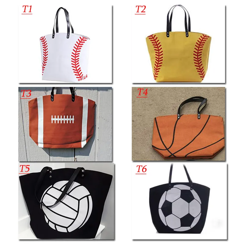 2018 Kids white baseball Jewelry Packaging Blanks canvas Sports Bags Baseball Softball Tote Bag for Children Tote Handbag FEE DHL