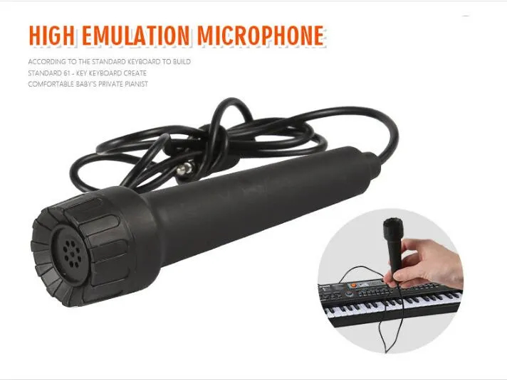 multifonction 61 touches éducation précoce musique clavier électronique avec Mikephone Kid Piano orgue enregistrement lecture avec vente au détail pa3050070