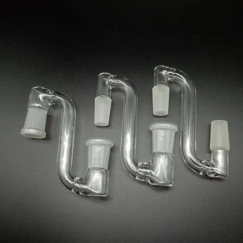 Venta al por mayor nuevo adaptador desplegable de vidrio hembra macho 14mm 18mm a 14,5mm 18,8mm adaptadores desplegables de vidrio para plataformas petrolíferas de vidrio