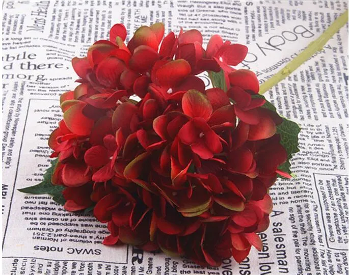 人工的なハジアの花47cmの偽のシルクシルクシングル本物のタッチハジタのためのホームパーティーの装飾的な花Ga15