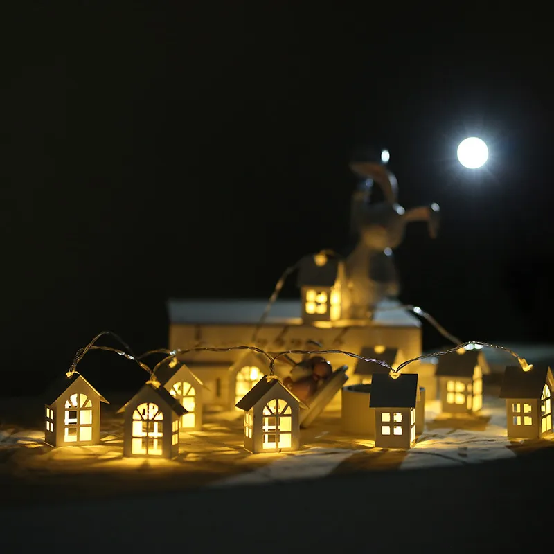 1.5 M 10 ADET LED Noel Ağacı Evi Tarzı Peri Işık Dize Düğün Garland Süslemeleri Ev için