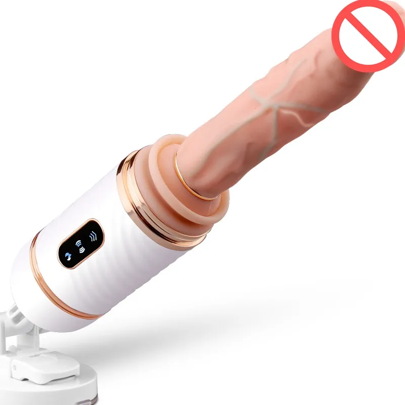 Godemiché en Silicone avec télécommande, masseur vibrant pour femmes, chauffage télescopique automatique pour Masturbation féminine, jouets sexuels