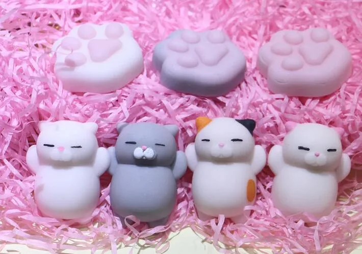 Squishy, langsam steigendes Jumbo-Spielzeug, Brötchen, Spielzeug, Tiere, niedliches Kawaii-Squeeze-Cartoon-Spielzeug, Mini-Squishies, Katze, Squishiy, Mode, seltene Tiergeschenke, Charms