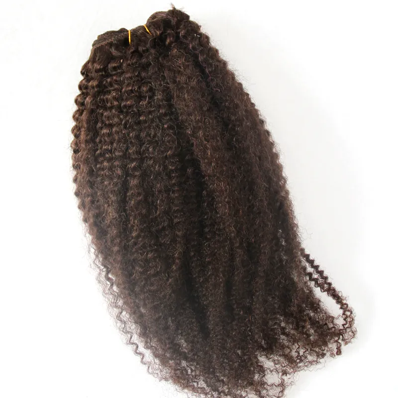 Peruviaanse afro kinky krullend menselijk haar 2 stuk haar weefsel bundels 10-26 inch natuurlijke kleur gratis verzending Remy haarbundel