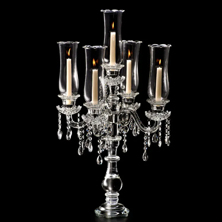 Wedding Crystal Candelabra,Wedding Centerpieces, Baccarat Candle Holder