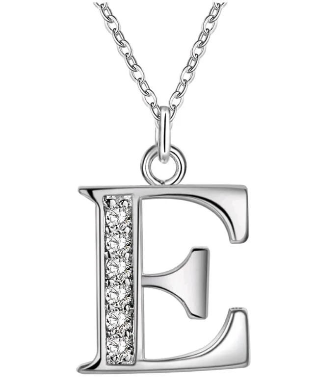 Bijoux fantaisie 925 argent plaqué lettre A à Z 26 caractères pendentif colliers Style européen pour les femmes