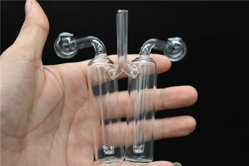 Mini Pocket Glass Oil Burner Bong for Oil Rigs Water pipes Bongs glass pipe small water pipe dab rig Ash Catcher smoking pipe