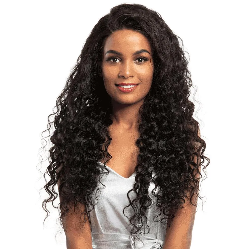 360 Full Lace Human Hair Wig Pre Plocked With Baby Hair Brazilian Deep Wave Lace Paryk för Kvinnor Brasiliansk Virgin Hair Wig