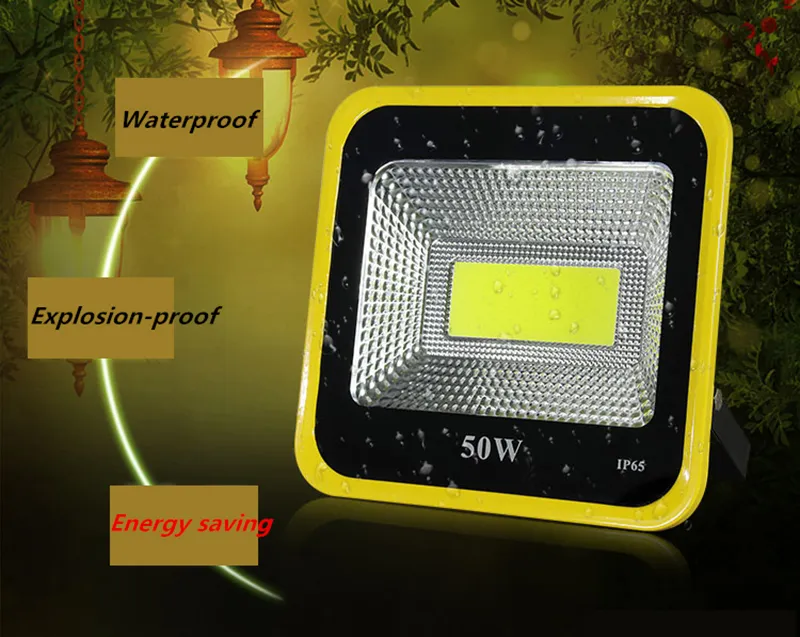 LED Flood Light Waterproof IP65 outdoor light 20W 30W 50W 100W 150W 200W 85-265V LED Floodlight Spotlight Fit For Outdoor Wall Lamp