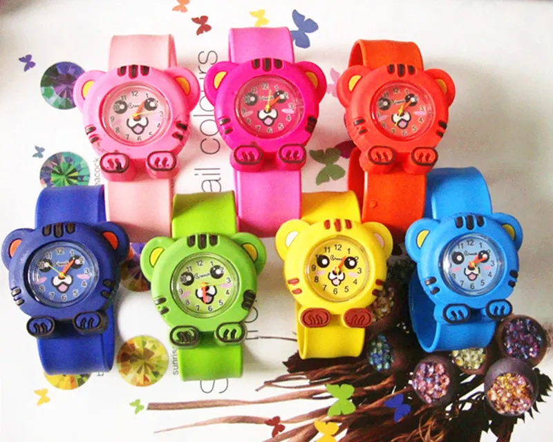 Pretty Kids Slap Watch Children Boy Girl Wrist Watch Silicone Jelly Sports Cartoon Watch From 2 81 DHgate