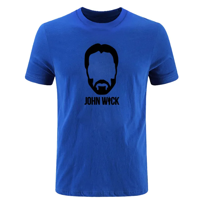 Camiseta de John Wick para hombre, camisetas a la moda con estampado de manga corta de algodón, camisetas de hombre de John Wick, camisetas informales con cuello redondo, camisetas DIY-0685D2749