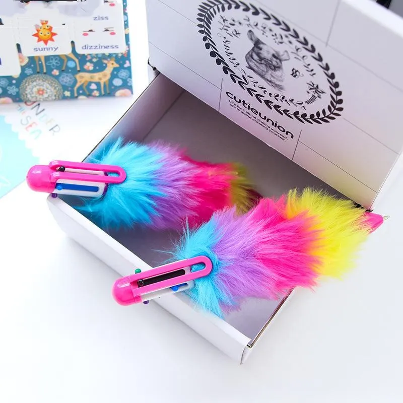 6 couleurs stylo papeterie stylo à bille fournitures scolaires Kawaii accessoires de bureau stylos pour écrire des outils de papeterie