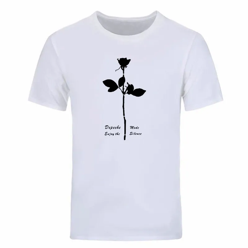 Camiseta Depeche Mode Enjoy The Silence, camisetas de algodón de manga corta para hombre, camisetas de moda para hombre, camisetas de verano DIY-0334D231D