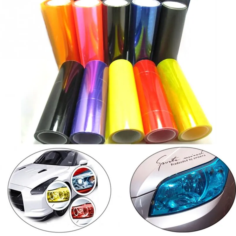 Motorcycle Auto Car Light Headlight Taillight Color Tinting Film
