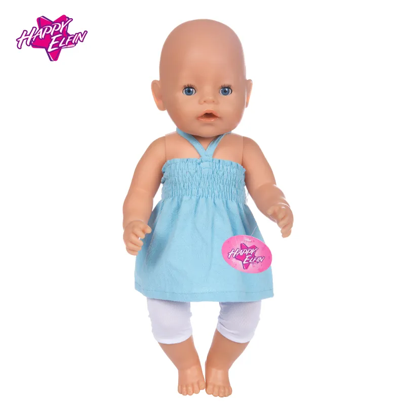 New Fashion Baby Doll Clothes Zapf Baby Born 43cm American doll clothes doll accessories strap suit for dolls