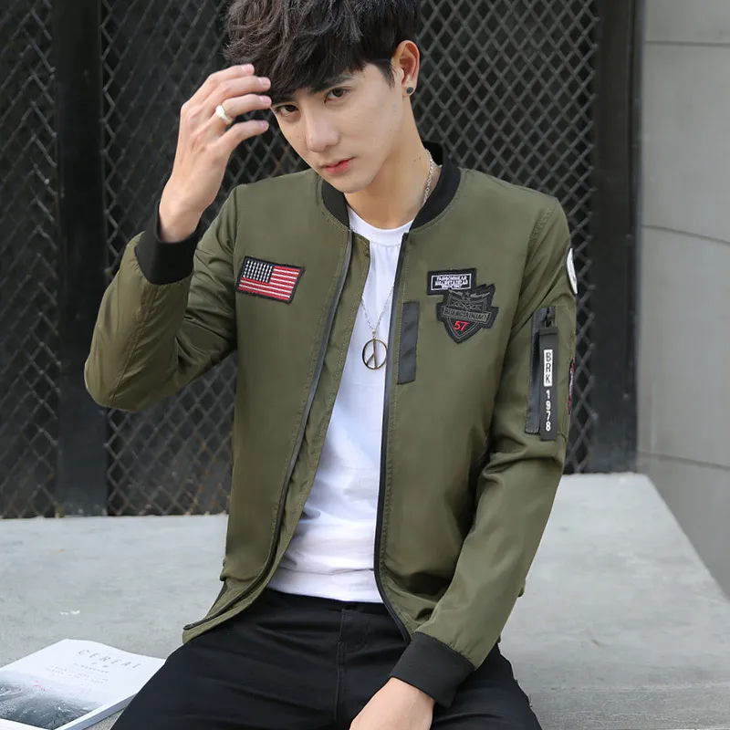 2018 Nueva Chaqueta Para Hombre De Chaqueta De Moda Para Hombre Tendencia Versión Coreana Auto Cultivo De De Béisbol Juvenil Chaqueta 86827 De 24,01 € | DHgate