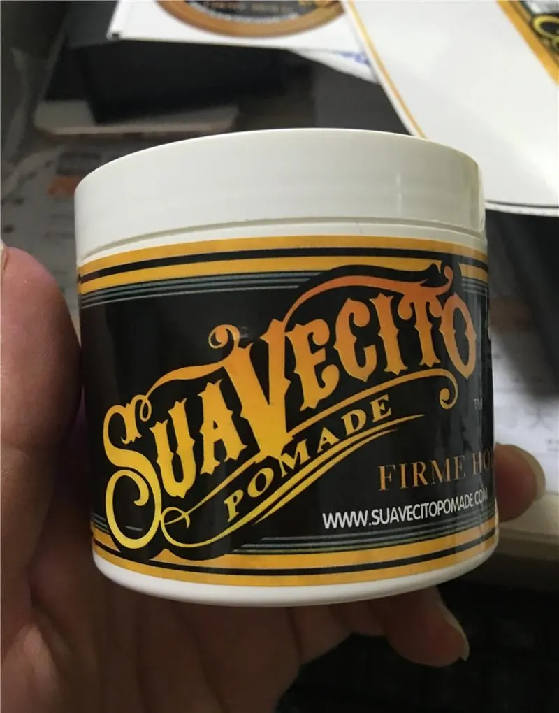 Suavecito Pommade Gel 4oz 113g Style Fort Restaurant Les Anciennes Voies Est Gros Squelette Cheveux Lissés En Arrière Cheveux Huile Cire Boue 8877585