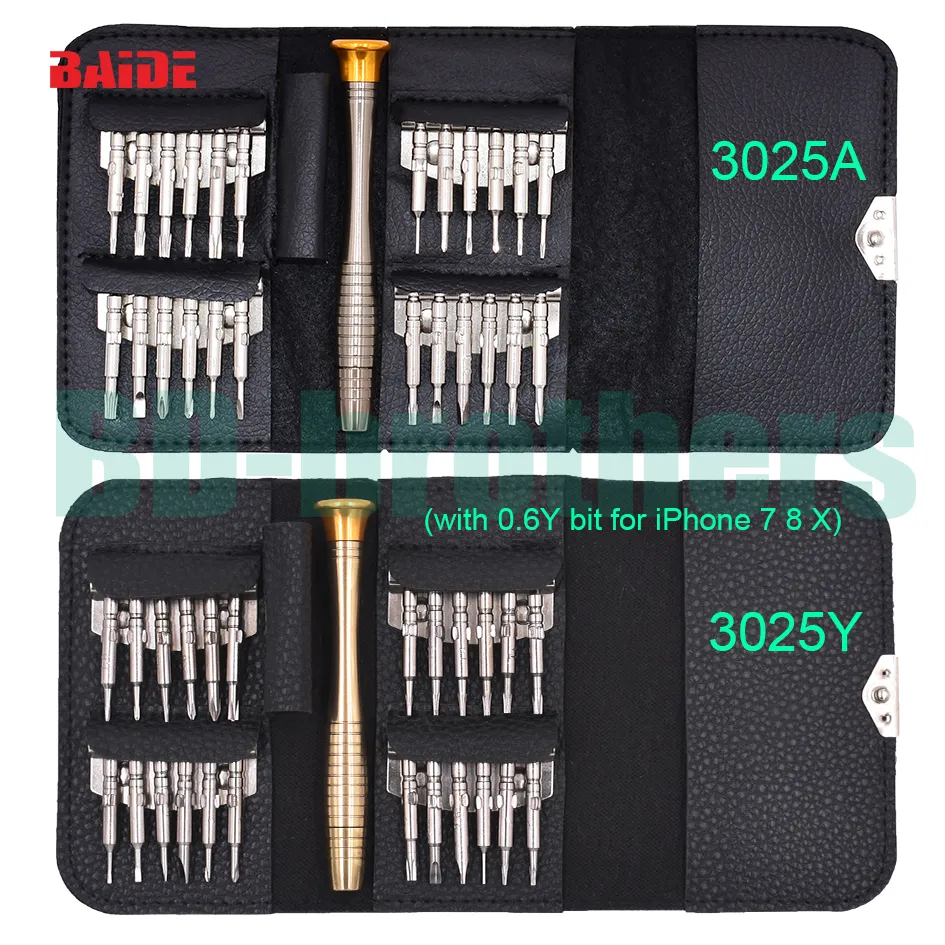 BAIDE 40 en 1 Kit d'outils de réparation d'ouverture d'écran de téléphone portable Tournevis Pince Pry Démonter ensemble d'outils pour Samsung Huawei iPhone Ttablet PC