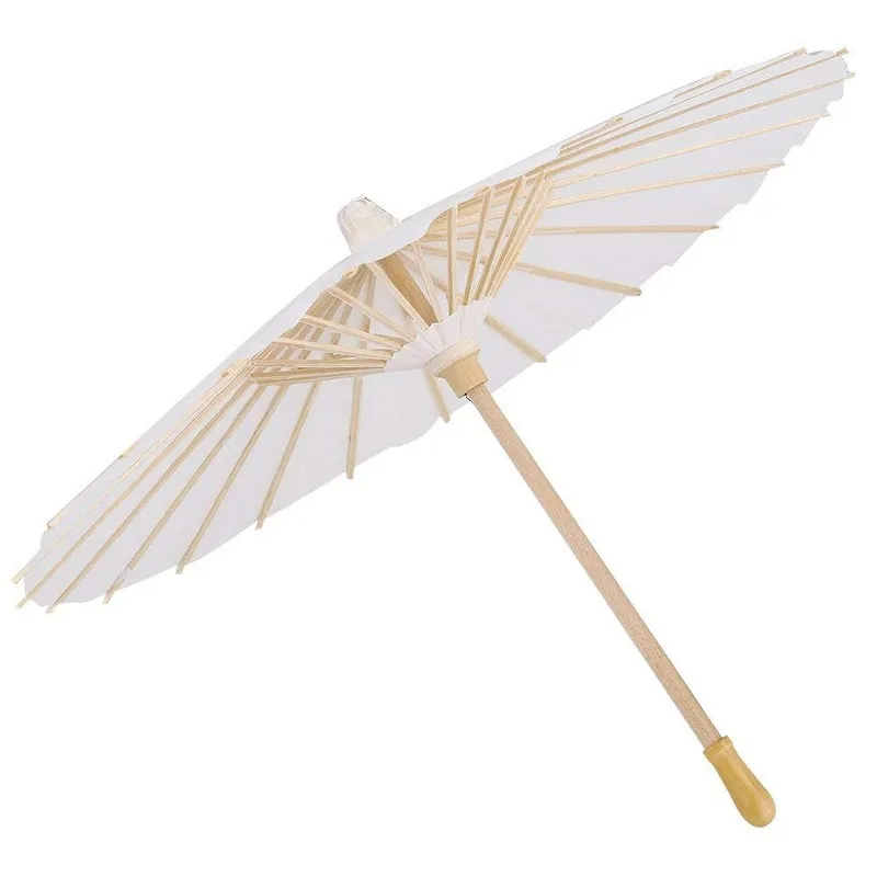 Papierowy parasolowy papier parasol DIY Malowanie Ręcznie Dekoracyjne Papierowe Parasole do fotografii Prop Scena Performance Dancing Wedding Decor 40cm