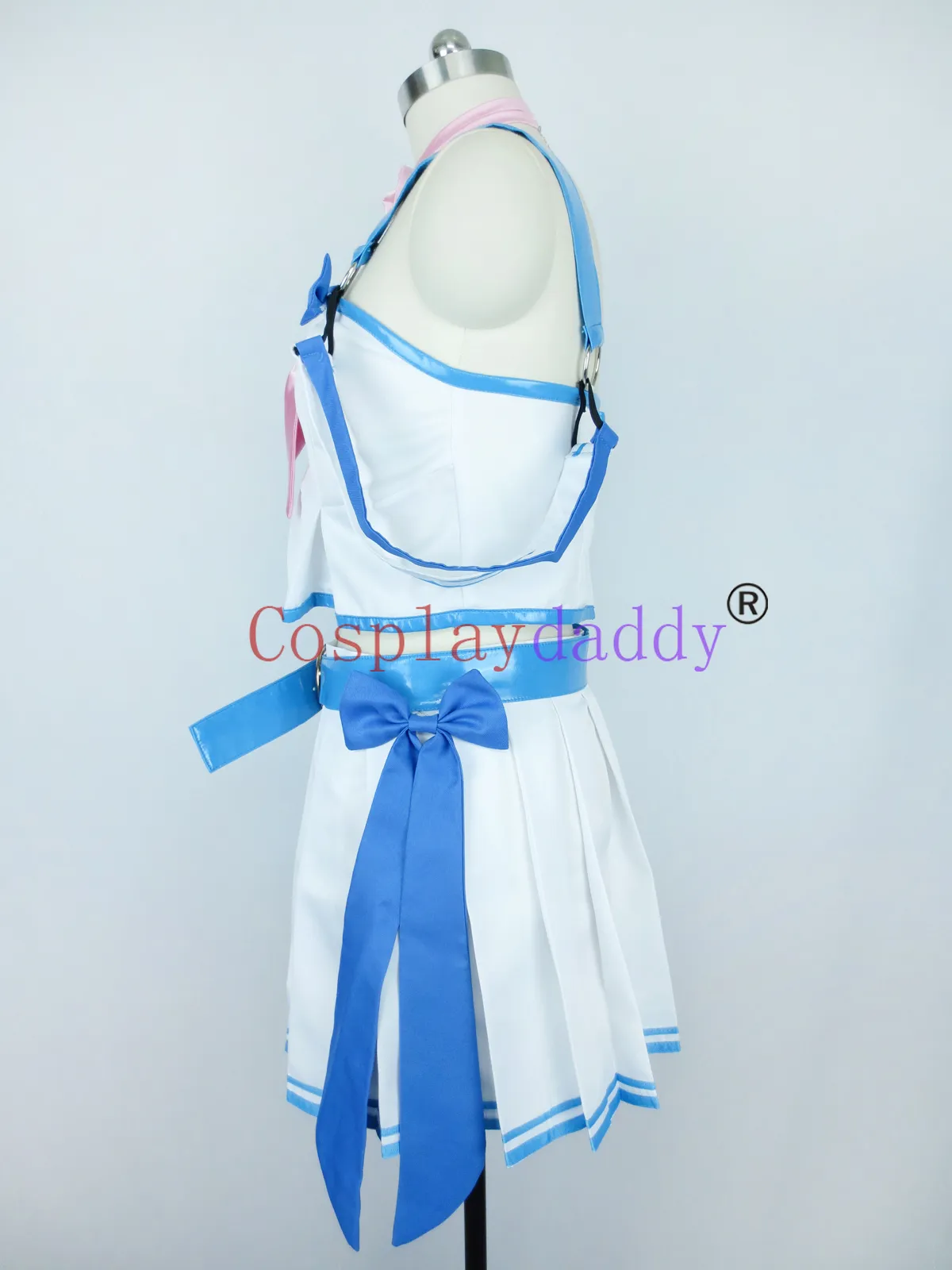 Aoi Matsuri Cosplay Costume Tropical KISS H008, Polyester Blend, Blue