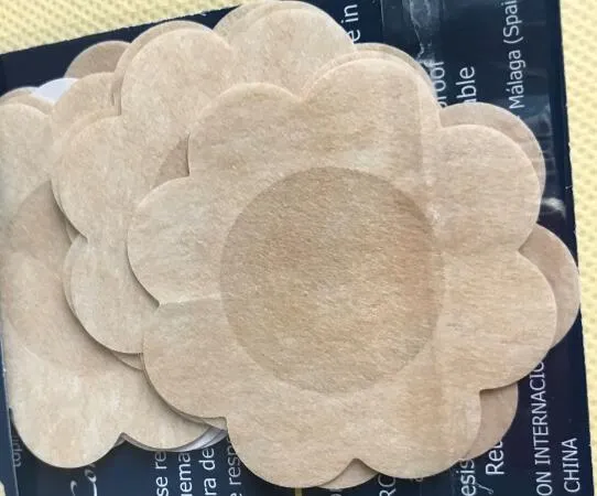 Mulheres Sexy Descartável Tampa Do Mamilo Cubrepezon Remendo Peito Mamilo Pad Petals 10,000 pcs (5 pares / pack) Frete grátis