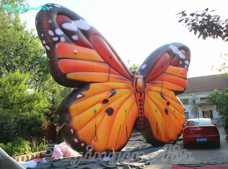 Concert Animal Mascot 2m/4m Colorful Inflatable Butterfly Artificial for Park/Country Yard and Event