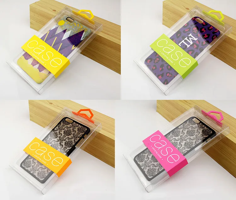 Personalidade Luxury Design PVC Embalagem Retail Package Box para iPhone X 8 8 Plus Celular Case Pack Caixa de presente com etiqueta