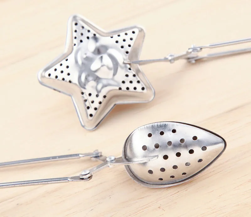 3 Style Star shape Tea Infuser oval-Shaped 304 Stainless Steel Tea strainer Infuser Spoon Filter Tea Tools WX9-196