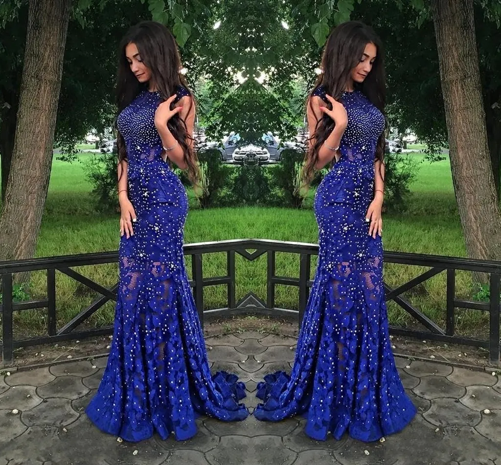 sachin and babi light blue dress Sexy Long Simple Navy Blue Spaghetti Straps Prom Dress with Elegant Sl –  Newinlook