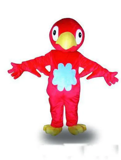 2018 Hot nuovo grande bello uccello rosso vestito operato dal fumetto adulto costume della mascotte animale spedizione gratuita
