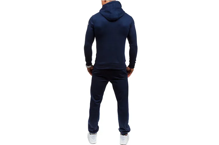 Abbigliamento da uomo Tute Felpe sportive Pantaloni da jogger Lettere con cappuccio Pullover stampati Pantaloni lunghi casual 2 pezzi Set di abbigliamento Tute