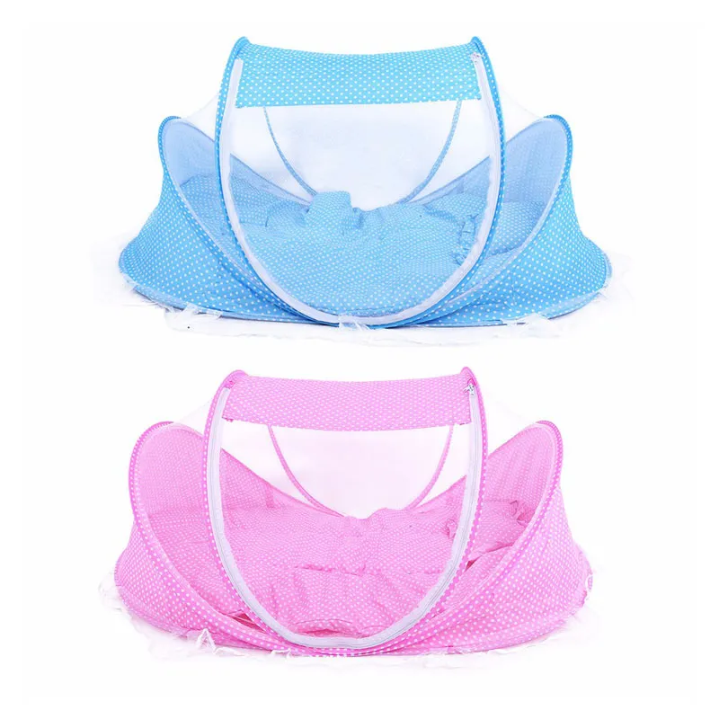 3pcs/lot 0-36 Months Baby Bed Portable Foldable Baby Crib With Netting Newborn Sleep Bed Travel Mosquito Net Bedding