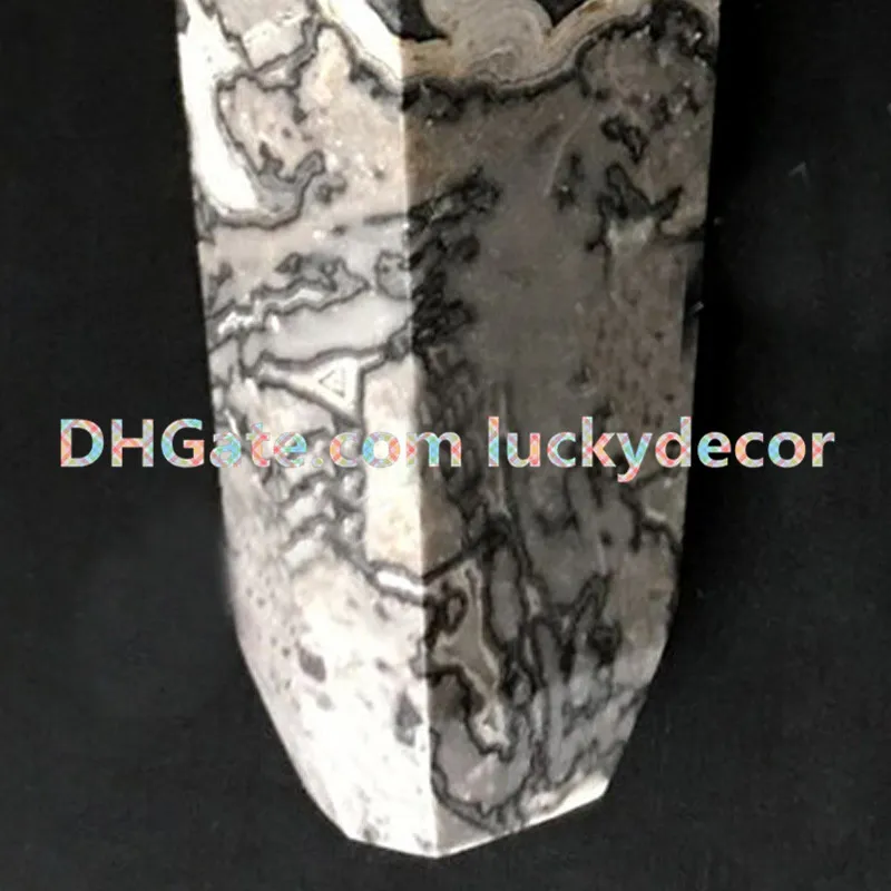 Gemstone Crystal Picasso Jasper Tobacco Smoking Pipe Hand Carved Reiki Chakra Healing Protection Natural Impression Jasper Marble Stone Pipe