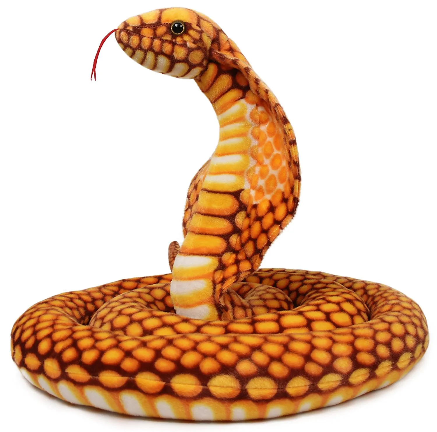 Qamra die Königinkobra | 9 Fuß lange große Schlange Stofftier Python Plüsch Tiger Tale Toys