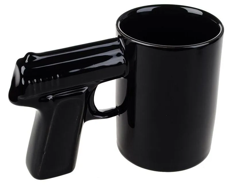 Pistol Grip Coffee Cups Mug Funny Gun Mugs Milk Tea Cup Creative Office Ceramic Mug Drinkware
