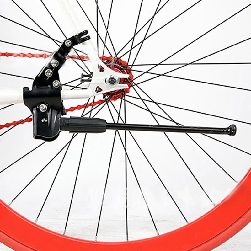 Bici Bicicletta 24'-29''Supporto laterale regolabile Accessori bici Cavalletto laterale sostitutivo per ciclismo Cavalletto nero ARE4