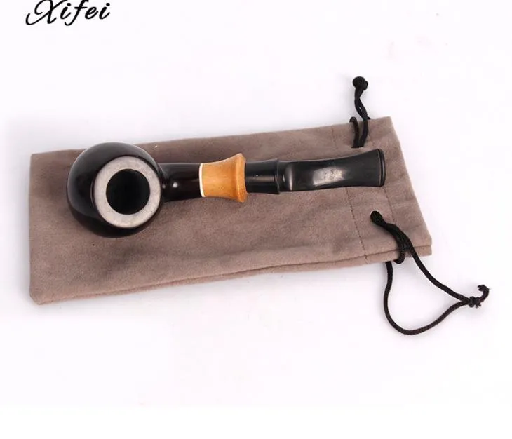 New products of ebony portable circulatory pipes, filter cartridge pipes, smoking accessories