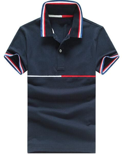 A La Venta Diseño De La Marca Hombres Baratos Polo Casual Algodón De Calidad Superior Para Hombre Camisas Tees Tops Tamaño M XXL Azul Marino Negro De € | DHgate